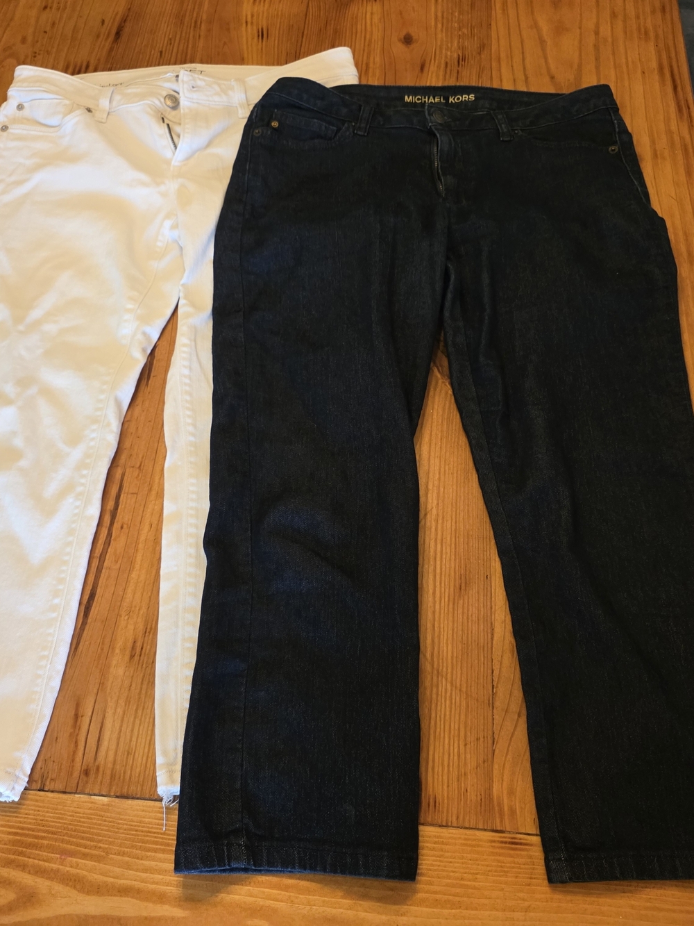 Michael Kors And Loft Cropped Jeans